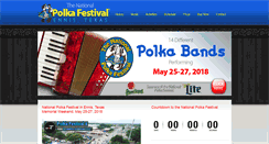 Desktop Screenshot of nationalpolkafestival.com